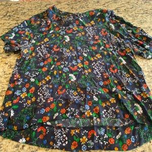 Multi color floral top